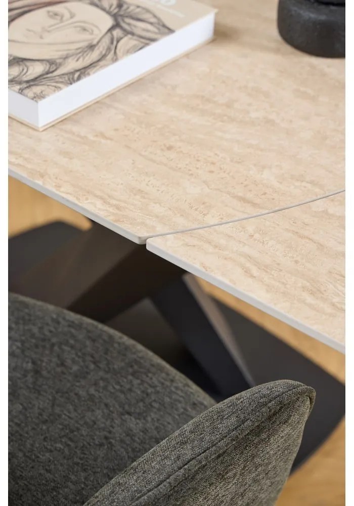 Tmavosivé jedálenské kreslo s podrúčkami Graham – Actona