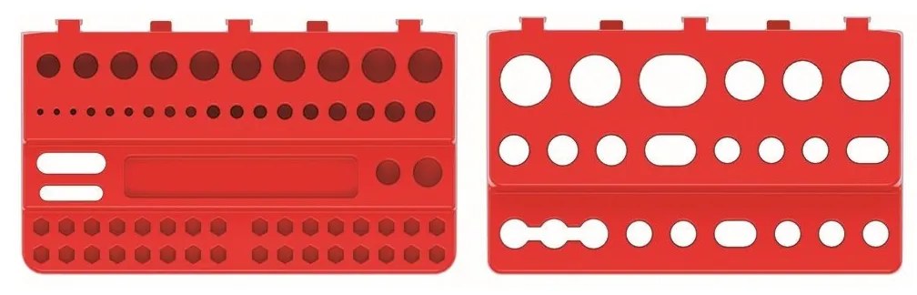 Kistenberg Sada držiakov na náradie BINEER SHELFS 190x111mm, červená, 2 ks