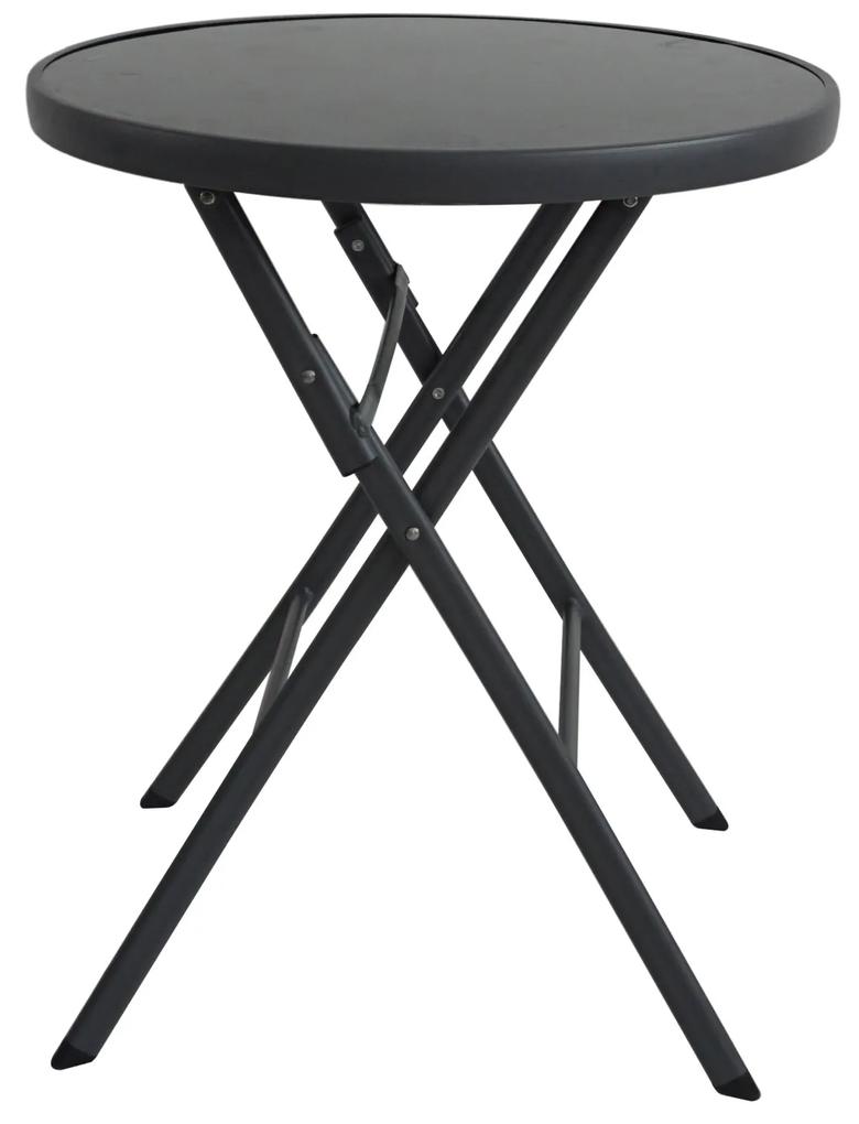 Terasový stôl - skladací okrúhly | 60 cm