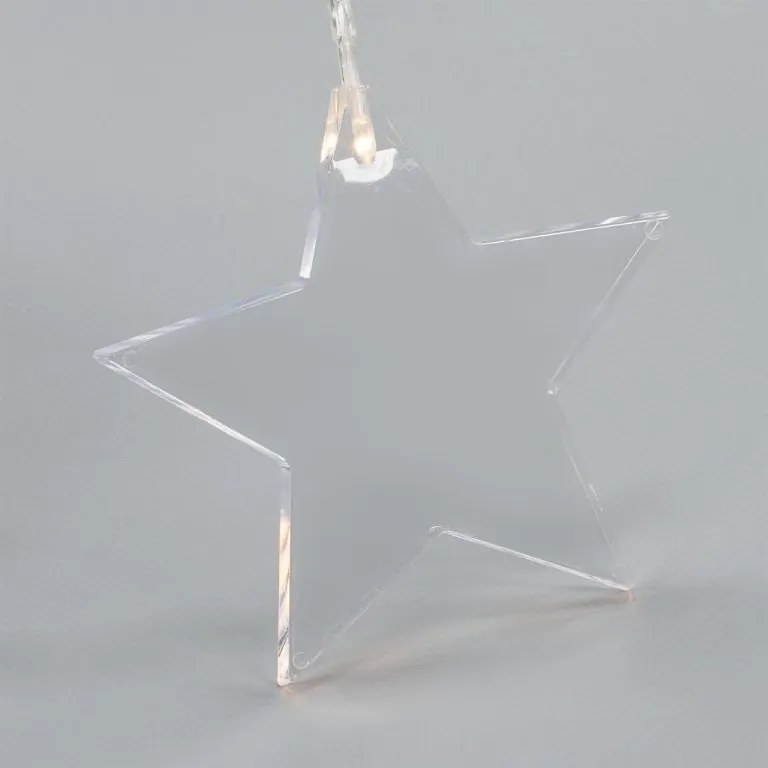 Nexos 86335 Sada svetelných závesov, 8 LED, teplá biela, 2 ks