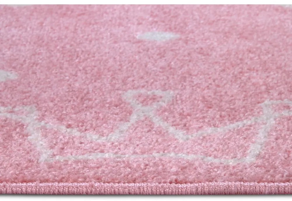 Ružový detský koberec 160x235 cm Crowns – Hanse Home