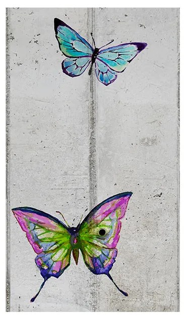 Artgeist Tapeta - Butterflies and Concrete Veľkosť: 50x1000