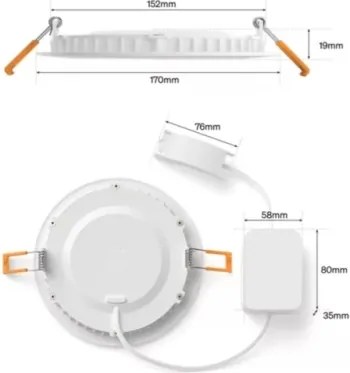 Philips - Sada 2x LED RGBW stmievateľných kúpeľňových podhľadových svietidiel Hue SLIM LED/12W/230V IP44