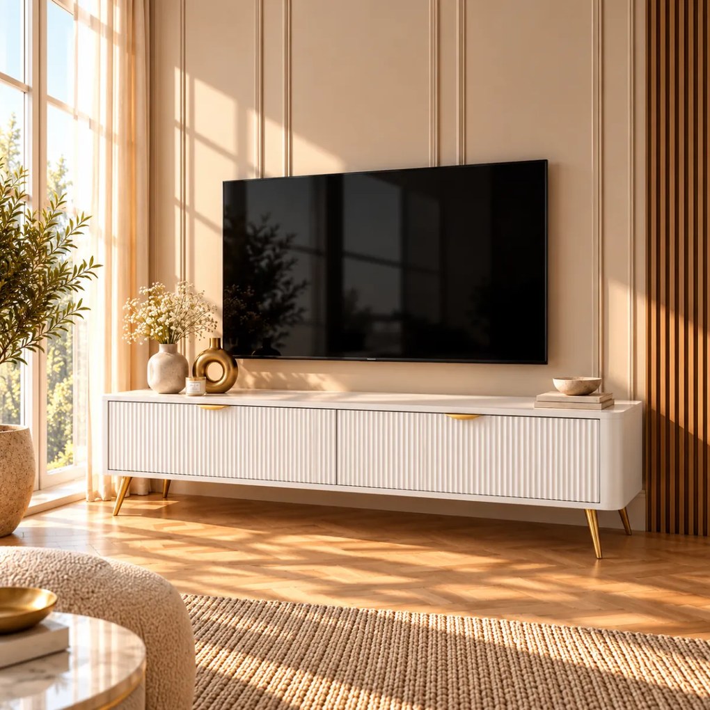 TV STOLIK TREVISO BIELA 200 cm