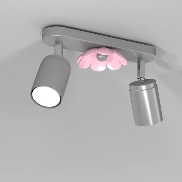 Bodové svietidlo FLOWER 2xGU10/8W/230V matný chróm