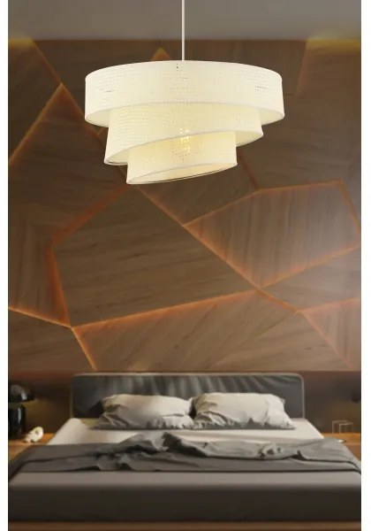 Luster na lanku COUPER 1xE27/60W/230V biela