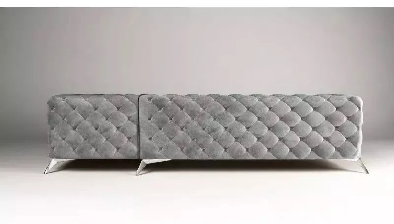 ROHOVÁ SEDAČKA CHESTERFIELD LARISSA PRAVÁ 323 X 264 cm KEMER 800 SKLADOM