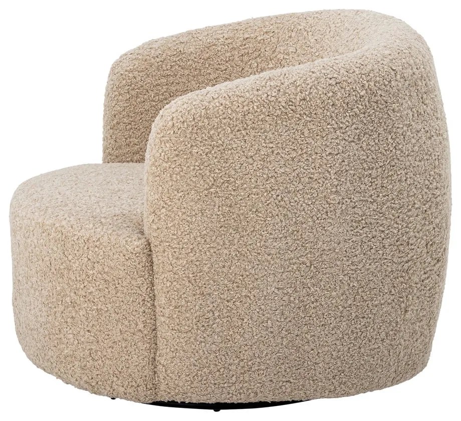 Béžové kreslo z textílie buklé Bocca – Bloomingville