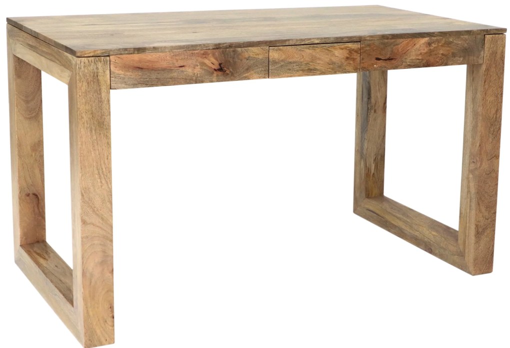 furniture-nabytek.cz - Písací stôl z masívneho dreva mango 130x76x70