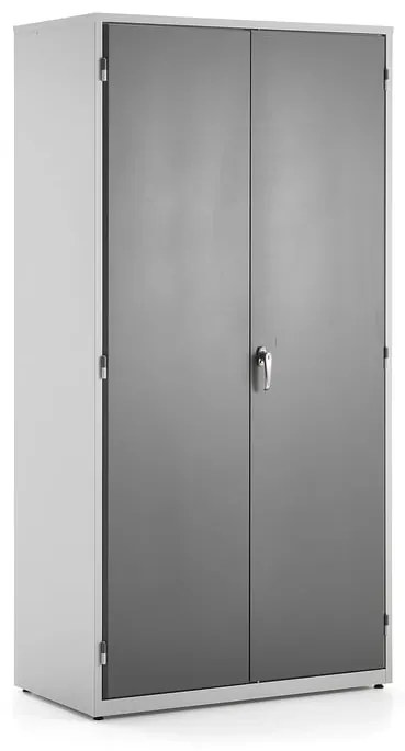 Dielenská skriňa EXTRACT, 3 výsuvné perforované panely, 2000x1020x540 mm, šedá