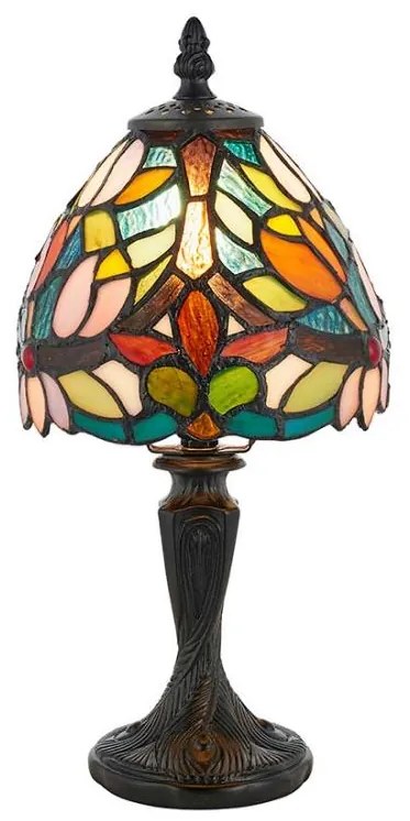 Endon 64331 - Stolová lampa Tiffany SYLVETTE 1xE14/40W/230V, priemer 15 cm