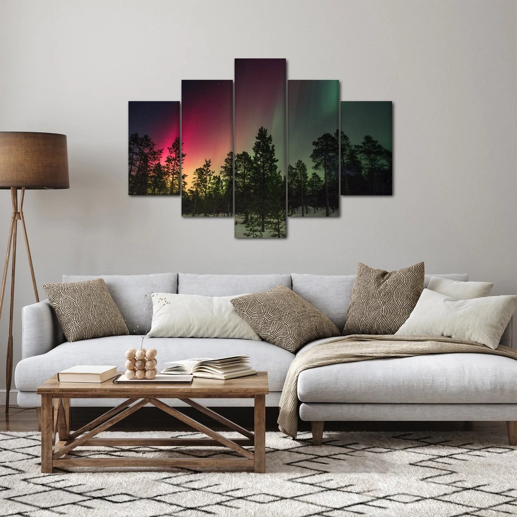 Obraz polárna žiara (150x105 cm)