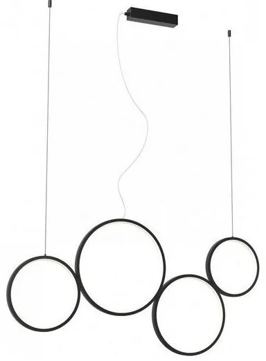 Redo 01-3384 - LED Stmievateľný luster na lanku ATHENA LED/40W/230V CRI98 čierna