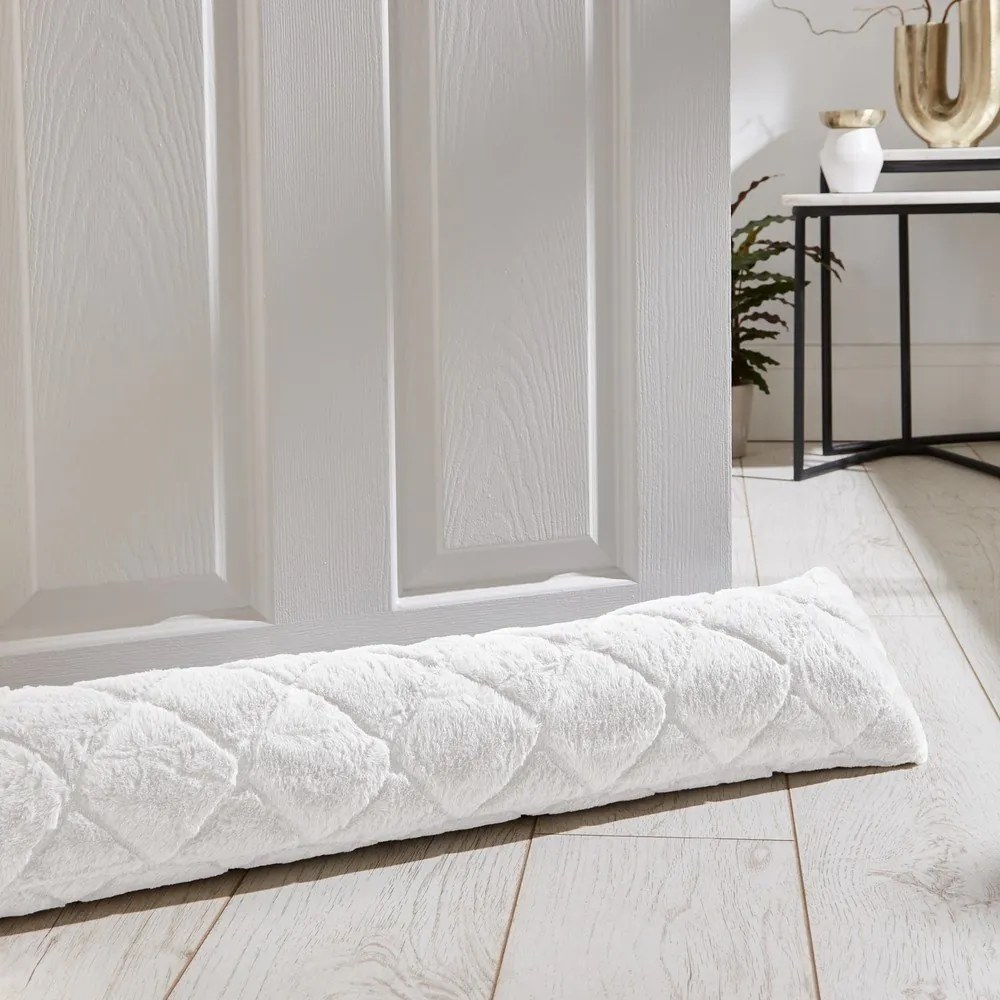 Biela ochrana proti prievanu 20x90 cm Cosy Diamond – Catherine Lansfield