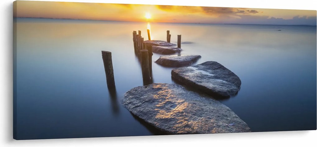Obraz - Kamenné mólo (120x50 cm)