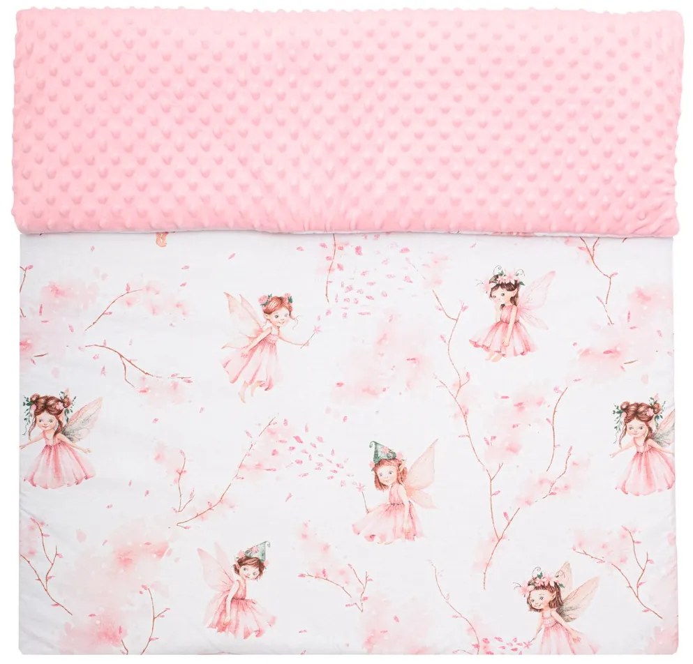Detská deka z Minky s výplňou New Baby Víly  80x100 cm