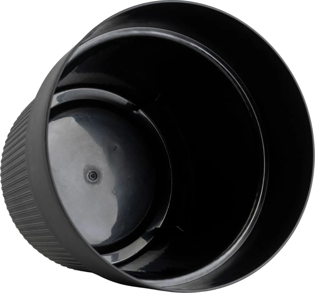 PLASTOVÝ KVETINÁČ SILVA LINE 13X11,5 CM ČIERNA