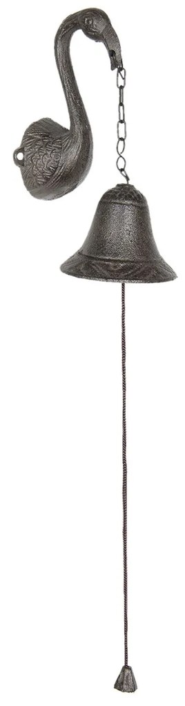 Liatinový zvonček s plameniakom Flamingo - 9 * 9 * 17 cm