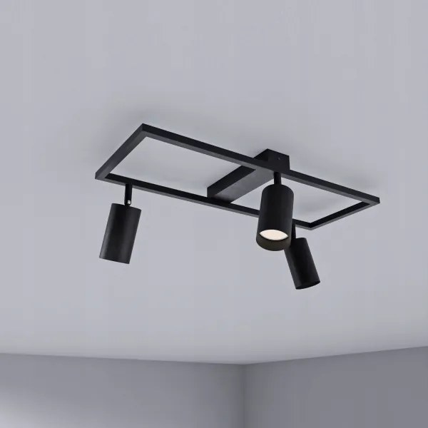 Bodové svietidlo 3xGU10/30W/230V čierne