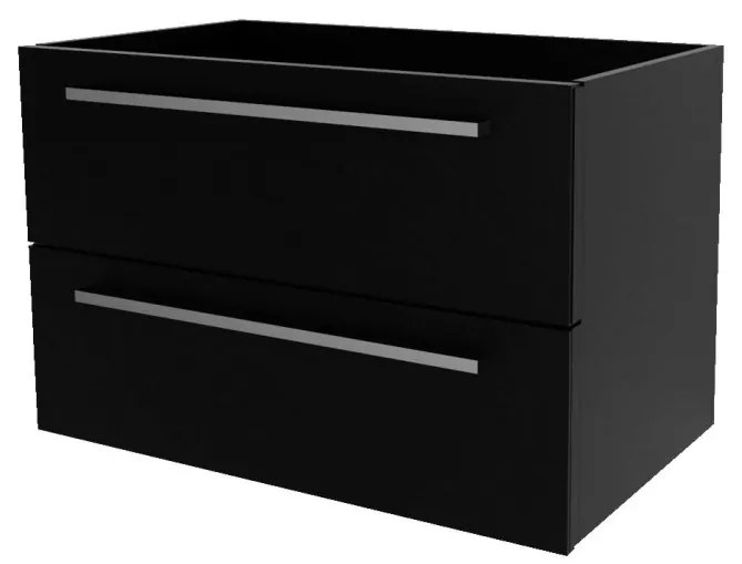 Mereo Bino, kúpeľňová skrinka 81 cm, Multidecor, Čierna Supermat, MER-CN691SCIPM