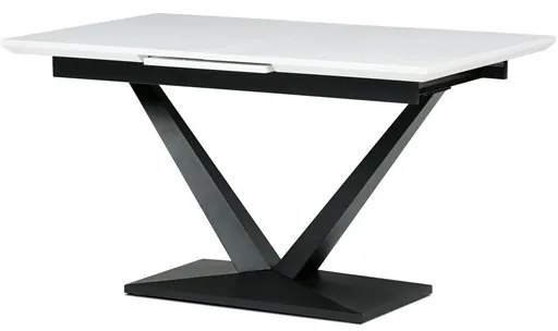 Autronic BONTEC Jedálenský stôl rozkladací 140-180x85 cm, mdf, biela, HT-W1630 WT Farba: Biela