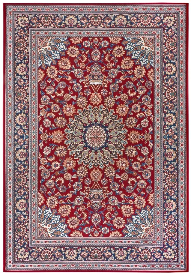 Hanse Home, Kusový koberec Flair 105716 Red Blue – na von aj na doma, 80x165, červená, chodba / predsieň