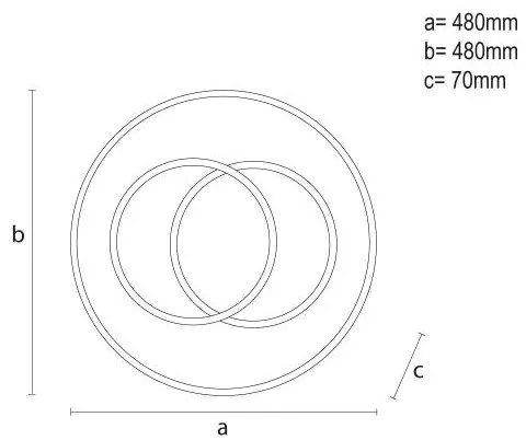 LED Stmievateľné stropné svietidlo LED/85W/230V 3000-6500K + diaľkové ovládanie