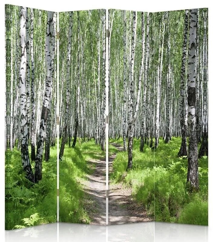 Gario Paraván Cesta cez brezový les Rozmery: 110 x 170 cm, Prevedenie: Klasický paraván