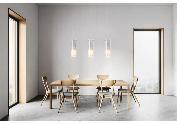 EGLO 90305 - Luster závesný PINTO NERO 3xE27/60W dymová