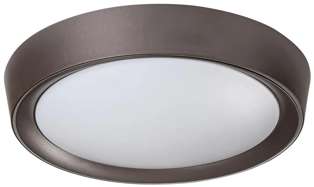 RABALUX LED moderné stropné osvetlenie MOKKA, 24W, teplá-studená biela, RGB, 41cm, okrúhle, hnedé