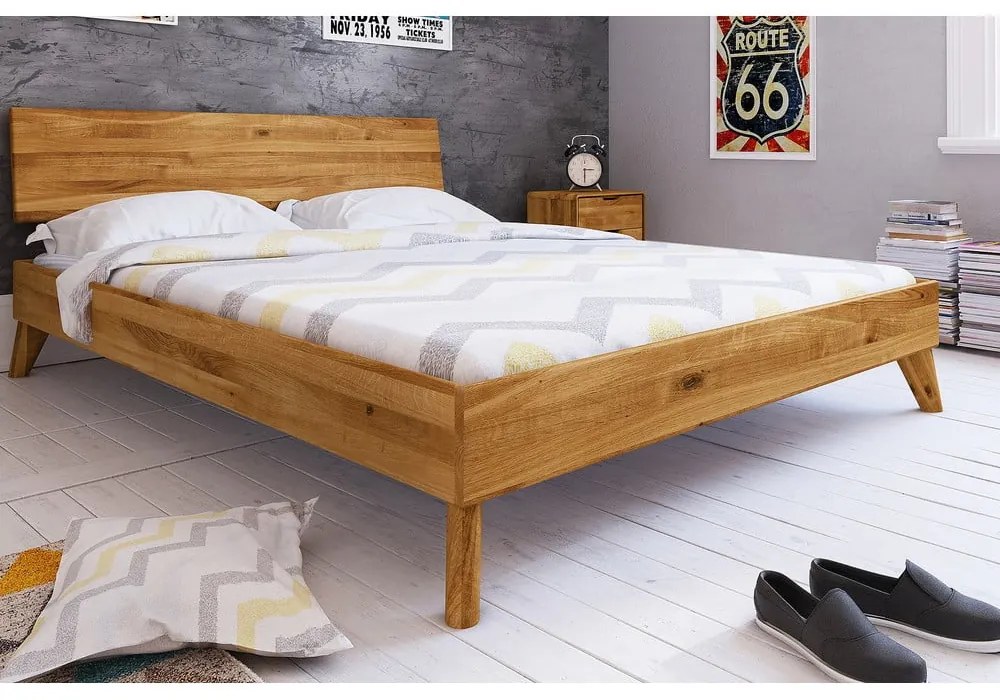 Dvojlôžková posteľ z dubového dreva 180x200 cm Greg 1 - The Beds