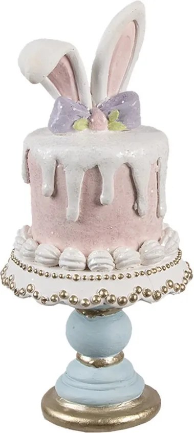 Dekorácia torta na podnose s králičími uškami - Ø 9*19 cm