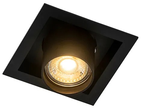 Moderné zapustené bodové svetlo čierne nastaviteľné - Roof