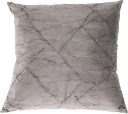 Dekoračný vankúš Cushion Mramor 45x45 cm, šedý%