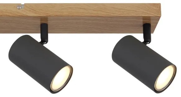 Globo 57911-4G -  Bodové svietidlo ROBBY 4xGU10/35W/230V šedá/hnedá