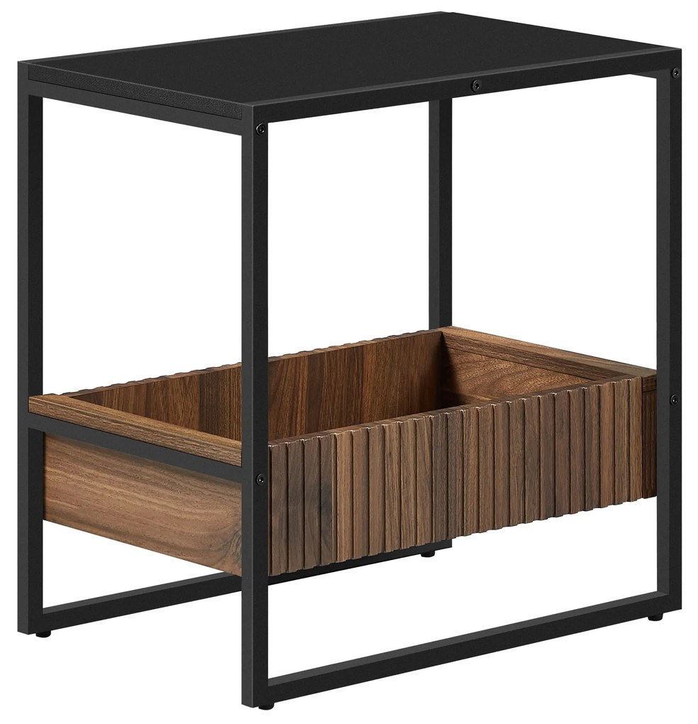 Bočný/nočný stolík Terra v orechovej farbe