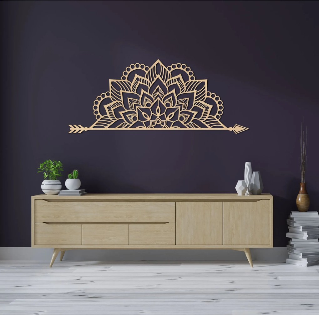 SENTOP | Mandala na stenu -  Moderná drevená dekorácia v boho štýle | SENTOP HDF0492