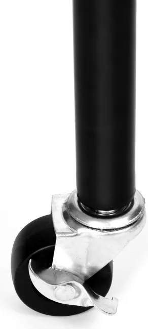 Vešiakový stojan na kolieskach KOJO čierny