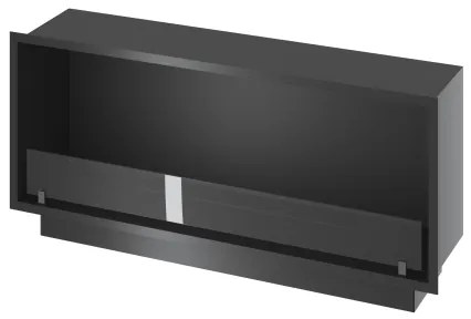 InFire - Vstavaný BIO krb 49,4x124,4 cm 6kW čierna