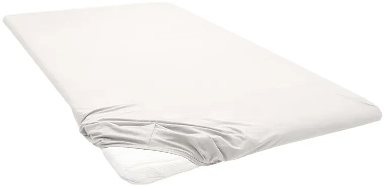 Biberna Napínacia plachta na vrchný matrac (svetlobéžová, 140 – 160 x 200 cm)  (100227070)