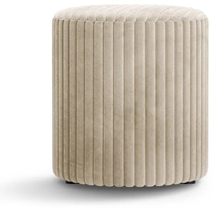 Béžový menčestrový taburet Dia – Micadoni