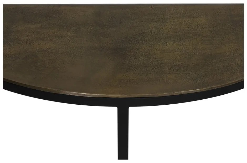 Kovový konzolový stolík v bronzovej farbe 42x100 cm Peto – Light &amp; Living