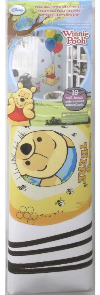 Nálepky na stenu s Disney motívom MACKO PÚ a prasiatko
