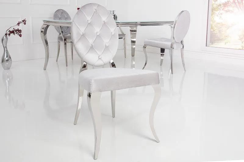 Stolička Modern Barock sivá
