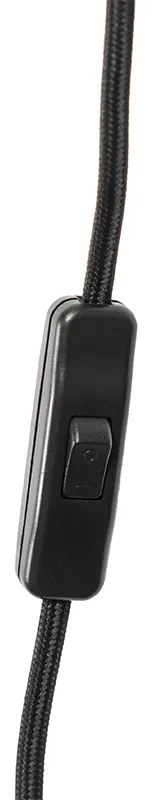 Orientálna nástenná lampa bambus 35 cm so zástrčkou - Rina