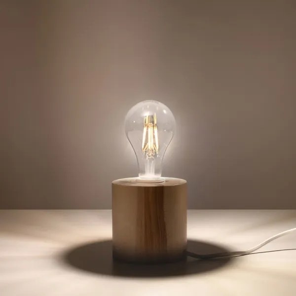 Sollux SL.0674 - Stolná lampa SALGADO 1xE27/60W/230V drevo