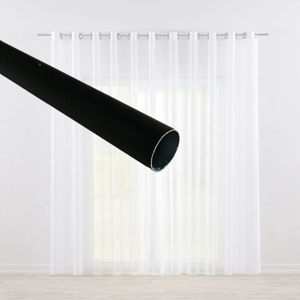 Dekorstudio Záclonová tyč ø19mm - čierna matná Dĺžka: 440cm