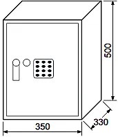 Elektronický sejf RICHTER RS50.EDK