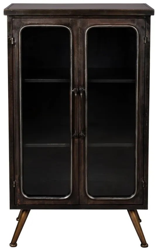 Čierna kovová vitrína 60x100x35 cm Denza – Dutchbone