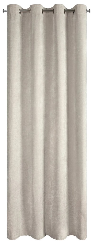 ZÁVES NA KRÚŽKOCH NILO 140X250 CM BÉŽOVÁ